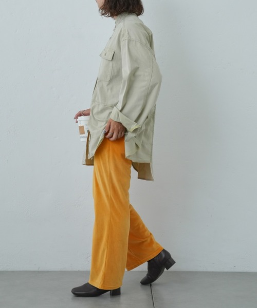 Franklin Climbing(フランクリンクライミング)の「【Retreat】ダウニーベロアフレアパンツ(その他パンツ・レディース・マスタード/ブラウン/スカイブルー・ONE SIZE)」の20枚目の写真