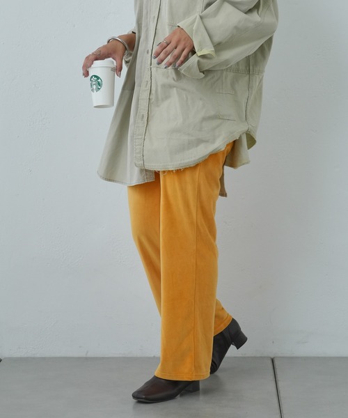 Franklin Climbing(フランクリンクライミング)の「【Retreat】ダウニーベロアフレアパンツ(その他パンツ・レディース・マスタード/ブラウン/スカイブルー・ONE SIZE)」の16枚目の写真