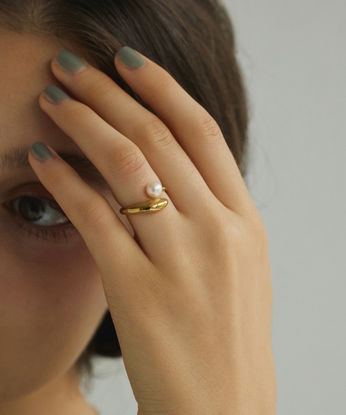 CENE(セネ)の「【CENE】セネ/ポイントパールリング(リング・レディース・ゴールド/シルバー・#7/#9/#13/#11)」の22枚目の写真