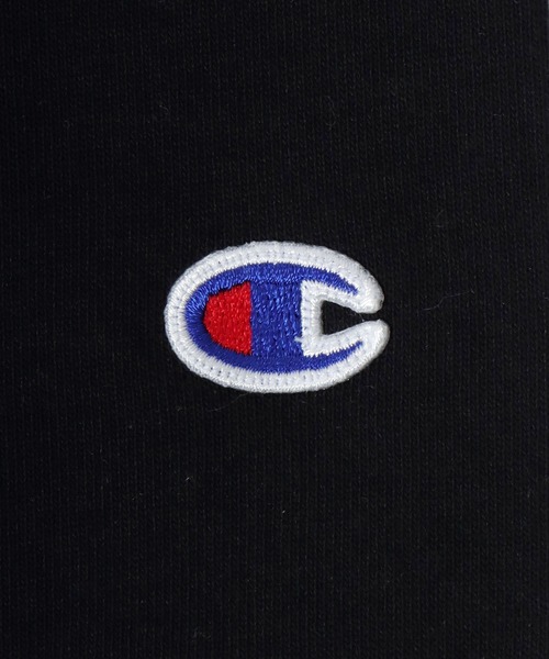 Champion(チャンピオン)の「Champion(チャンピオン)ワンポイントロゴ刺繍 裏毛スウェットトップス/無地トレーナー レディース(スウェット・レディース・ピンク/ブラック/ネイビー/サンドベージュ/オフホワイト/グレー・M/L)」の21枚目の写真