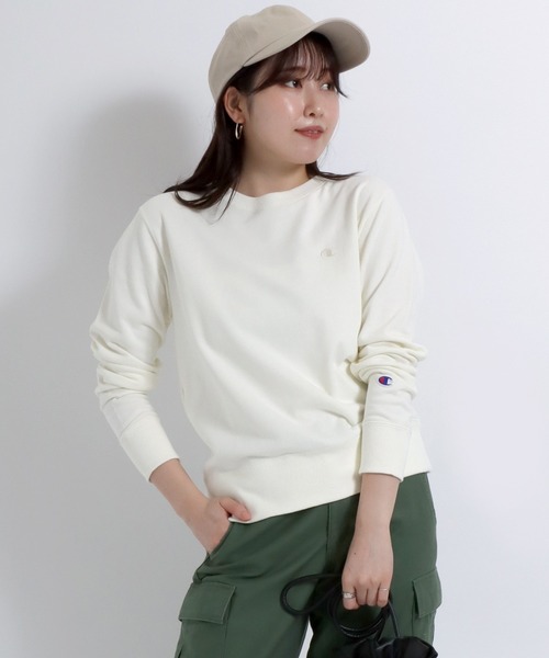 Champion（チャンピオン）ワンポイントロゴ刺繍 裏毛スウェット