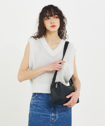 Frec/WファスナースクエアショルダーBAG