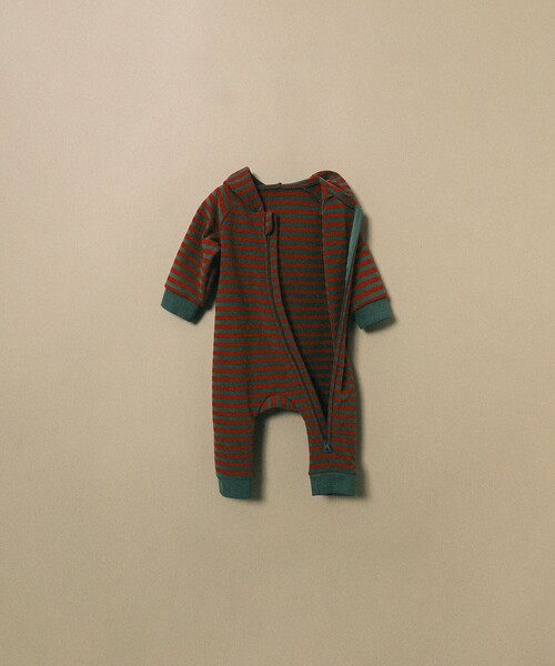 こども ビームス(コドモビームス)の「こども ビームス / ベビー ボーダー ファスナー カバーオール 23(70~80cm)(ロンパース・キッズ・ピンク/オリーブ/オフホワイト・70/80)」の17枚目の写真