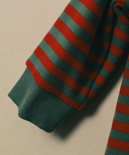 こども ビームス(コドモビームス)の「こども ビームス / ベビー ボーダー ファスナー カバーオール 23(70~80cm)(ロンパース・キッズ・ピンク/オリーブ/オフホワイト・70/80)」の18枚目の写真