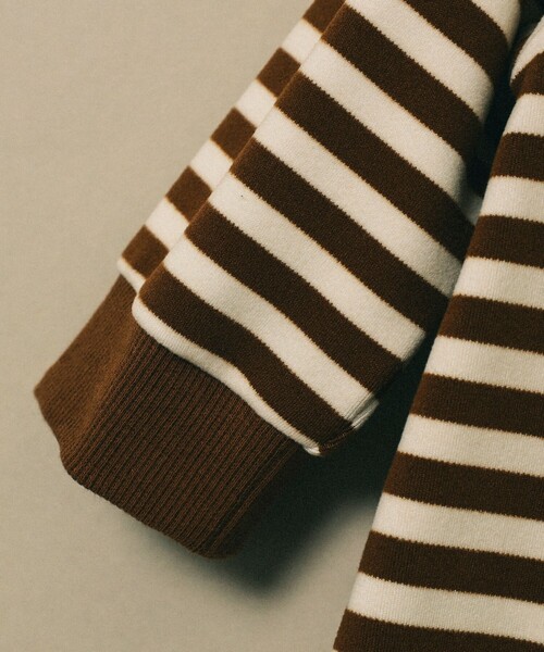 こども ビームス(コドモビームス)の「こども ビームス / ベビー ボーダー ファスナー カバーオール 23(70~80cm)(ロンパース・キッズ・ピンク/オリーブ/オフホワイト・70/80)」の20枚目の写真