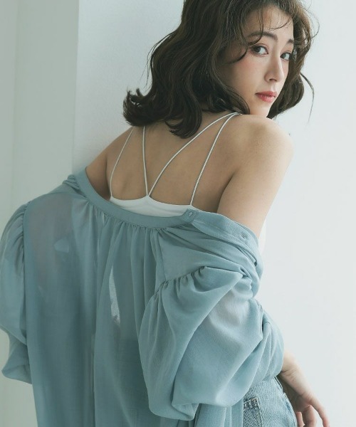 DONOBAN（ドノバン）の「ナローストラップキャミ（キャミソール・レディース・ホワイト/ブラック/ブラウン・FREE）」の6枚目の写真