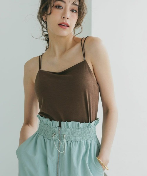 DONOBAN（ドノバン）の「ナローストラップキャミ（キャミソール・レディース・ホワイト/ブラック/ブラウン・FREE）」の11枚目の写真