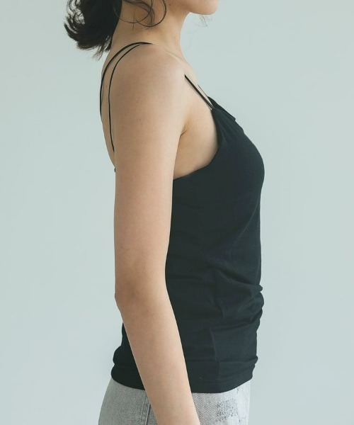 DONOBAN（ドノバン）の「ナローストラップキャミ（キャミソール・レディース・ホワイト/ブラック/ブラウン・FREE）」の15枚目の写真
