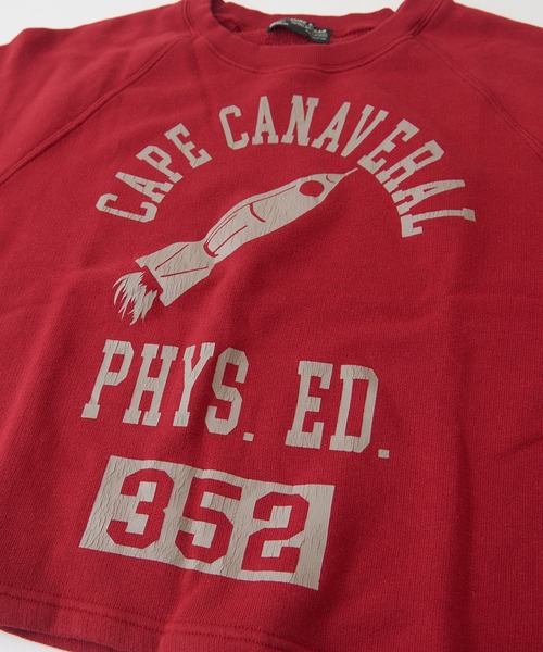 CUBE SUGAR（キューブシュガー）の「吊り裏毛スウェットロゴプリントラグランスリーブプルオーバー（スウェット・レディース・レッド/トップグレー/ネイビー/ホワイト・M）」の21枚目の写真