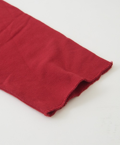 CUBE SUGAR（キューブシュガー）の「吊り裏毛スウェットロゴプリントラグランスリーブプルオーバー（スウェット・レディース・レッド/トップグレー/ネイビー/ホワイト・M）」の22枚目の写真