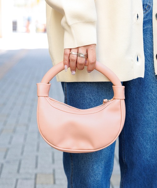 3.3 Field Trip （3.3フィールドトリップ）の「3.3 Field Trip／ムーンBAG 2979914（ショルダーバッグ・レディース・ブラック/ピンク/オフホワイト・0）」の2枚目の写真