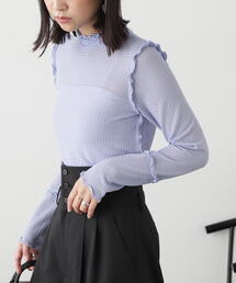 FREE'S MART | ◆フリルシアーハイネックカットソー(Tシャツ/カットソー)