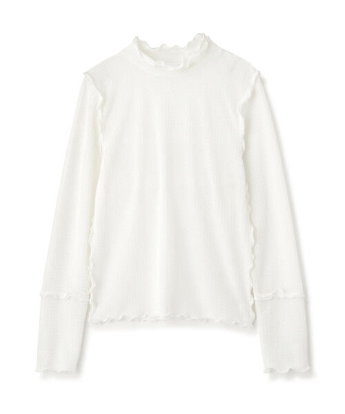 FREE'S MART(フリーズマート)の「◆フリルシアーハイネックカットソー(Tシャツ/カットソー・レディース・ブラック/ブルー/ホワイト・FREE)」の10枚目の写真