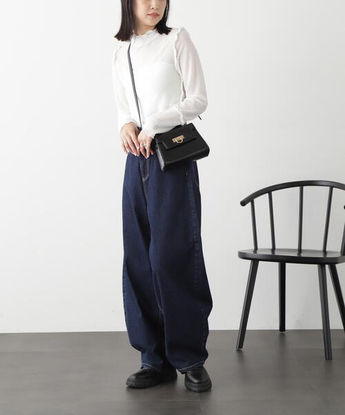 FREE'S MART(フリーズマート)の「◆フリルシアーハイネックカットソー(Tシャツ/カットソー・レディース・ブラック/ブルー/ホワイト・FREE)」の16枚目の写真