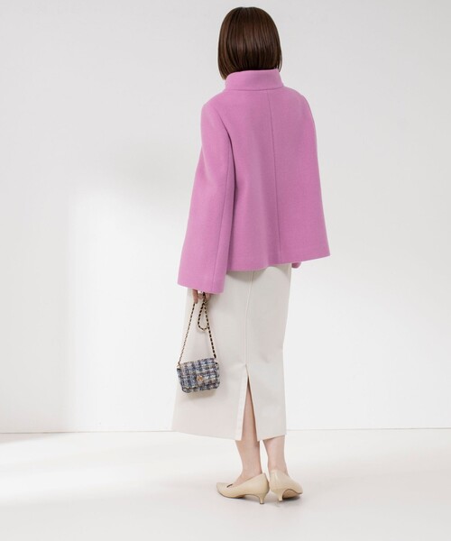 NOLLEY’S（ノーリーズ）の「ショートスタンドコート（その他アウター・レディース・ピンク/ブラック/ベージュ・38/36）」の17枚目の写真