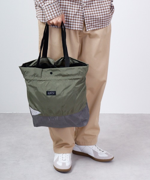 KAKSI(カクシ)の「KAKSI KASANELUトートBAG(トートバッグ・メンズ・カーキ系/ブラック系/グレー系/ピンク系・FREE)」の3枚目の写真