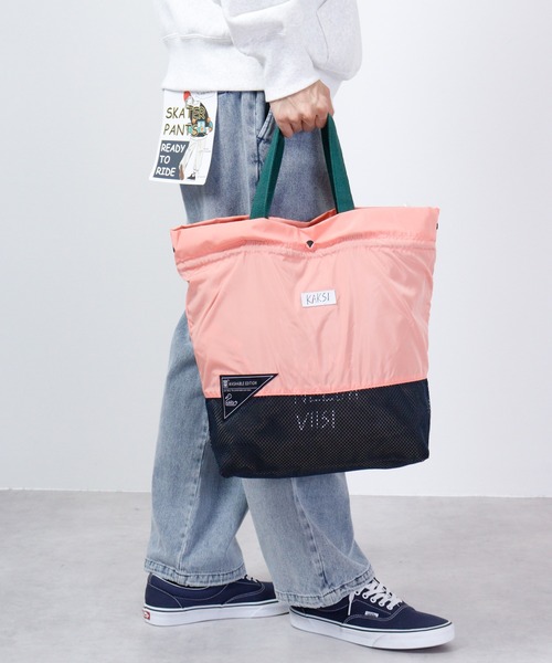 KAKSI(カクシ)の「KAKSI KASANELUトートBAG(トートバッグ・メンズ・カーキ系/ブラック系/グレー系/ピンク系・FREE)」の4枚目の写真
