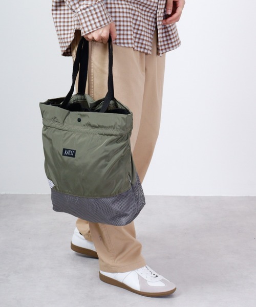 KAKSI(カクシ)の「KAKSI KASANELUトートBAG(トートバッグ・メンズ・カーキ系/ブラック系/グレー系/ピンク系・FREE)」の16枚目の写真