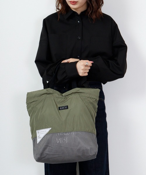 KAKSI(カクシ)の「KAKSI KASANELUトートBAG(トートバッグ・メンズ・カーキ系/ブラック系/グレー系/ピンク系・FREE)」の18枚目の写真