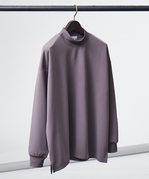 【AH ABAHOUSE】ジョーゼット モックネック カットソー / 長袖Tシャツ / ロンT