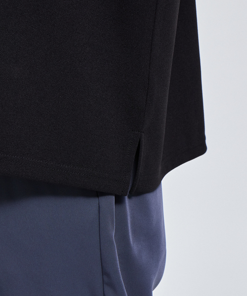 AH ABAHOUSE（エーエイチアバハウス）の「【AH ABAHOUSE】ジョーゼット モックネック カットソー / 長袖Tシャツ / ロンT（Tシャツ/カットソー・メンズ・グレイッシュベージュ/ブラック/グレイッシュブルー/グレー/ホワイト/パープル/ダークグリーン/スモークピンク・46/48）」の14枚目の写真