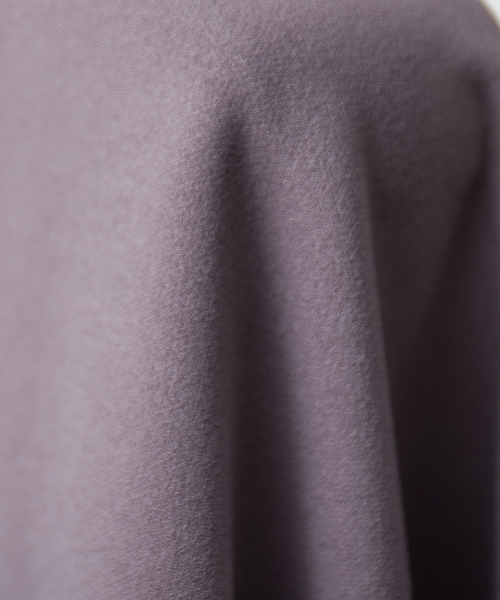 AH ABAHOUSE（エーエイチアバハウス）の「【AH ABAHOUSE】ジョーゼット モックネック カットソー / 長袖Tシャツ / ロンT（Tシャツ/カットソー・メンズ・グレイッシュベージュ/ブラック/グレイッシュブルー/グレー/ホワイト/パープル/ダークグリーン/スモークピンク・46/48）」の15枚目の写真