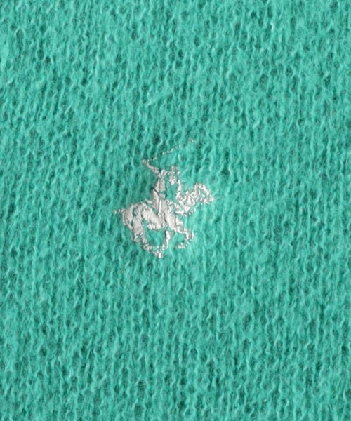 BEVERLY HILLS POLO CLUB(ビバリーヒルズポロクラブ)の「【BEVERLY HILLS POLO CLUB】モヘアニットカラーカーディガン(カーディガン/ボレロ・レディース・ケリーグリーン/レッド・M/L)」の6枚目の写真