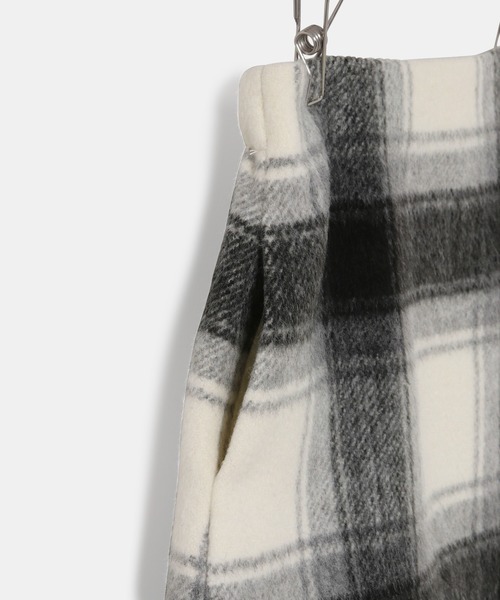 ROPE' PICNIC(ロペピクニック)の「【KIDS】シャギーチェック台形スカート/リンクコーデ(スカート・キッズ・ブルー系その他6/ホワイト系その他2・140/130/120/150)」の10枚目の写真
