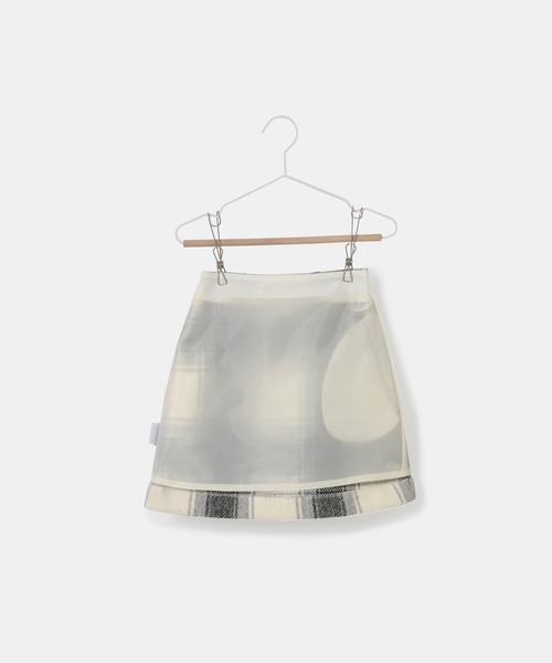 ROPE' PICNIC(ロペピクニック)の「【KIDS】シャギーチェック台形スカート/リンクコーデ(スカート・キッズ・ブルー系その他6/ホワイト系その他2・140/130/120/150)」の8枚目の写真