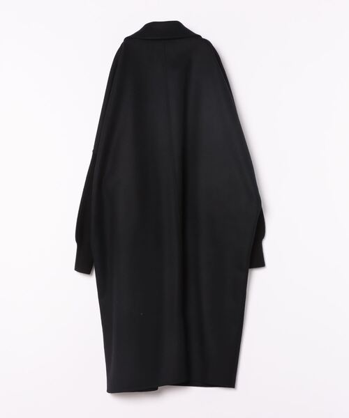 Hart(ハート)の「Hart / sleeve rib sander coat(スリーブリブ切り替えサンダーコート)(ノーカラーコート・レディース・ブラック・38)」の2枚目の写真