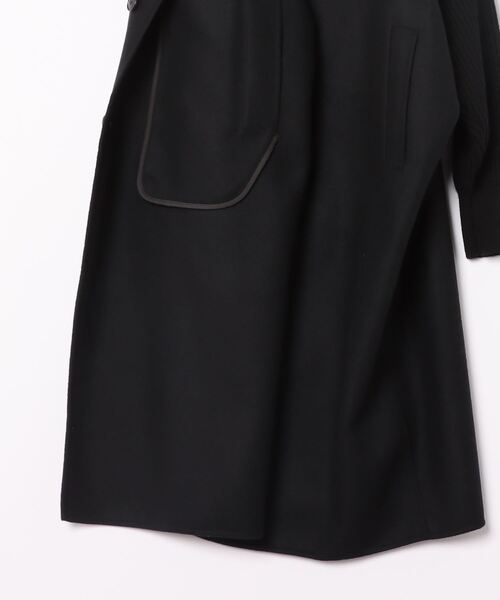 Hart(ハート)の「Hart / sleeve rib sander coat(スリーブリブ切り替えサンダーコート)(ノーカラーコート・レディース・ブラック・38)」の3枚目の写真