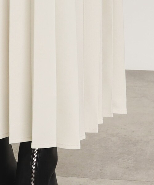 OPAQUE.CLIP（オペークドットクリップ）の「◆イージープリーツスカート/ウールライク【洗濯機洗い可】（スカート・レディース・イエロー/オフホワイト/グレー・38/40）」の20枚目の写真