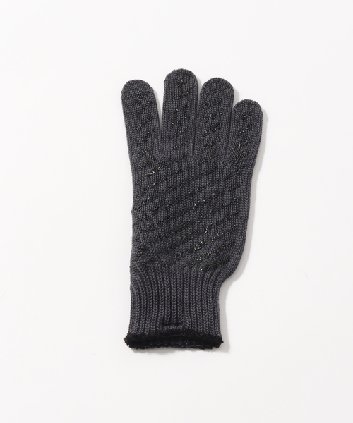 JOINT WORKS（ジョイントワークス）の「【DOWN ON THE CORNER/ダウンオンザコーナー】 SKULL GLOVE（手袋・メンズ・チャコールグレー・FREE）」の2枚目の写真
