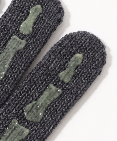 JOINT WORKS（ジョイントワークス）の「【DOWN ON THE CORNER/ダウンオンザコーナー】 SKULL GLOVE（手袋・メンズ・チャコールグレー・FREE）」の7枚目の写真