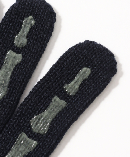 JOINT WORKS（ジョイントワークス）の「【DOWN ON THE CORNER/ダウンオンザコーナー】 SKULL GLOVE（手袋・メンズ・チャコールグレー・FREE）」の8枚目の写真