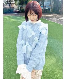 merry jenny | りぼんがいっぱいニット(ニット/セーター)