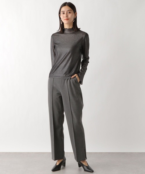 LEPSIM（レプシィム）の「【jours heureux】チュールハクプリント長袖　983678（Tシャツ/カットソー・レディース・ブラック/グレー・FREE）」の7枚目の写真