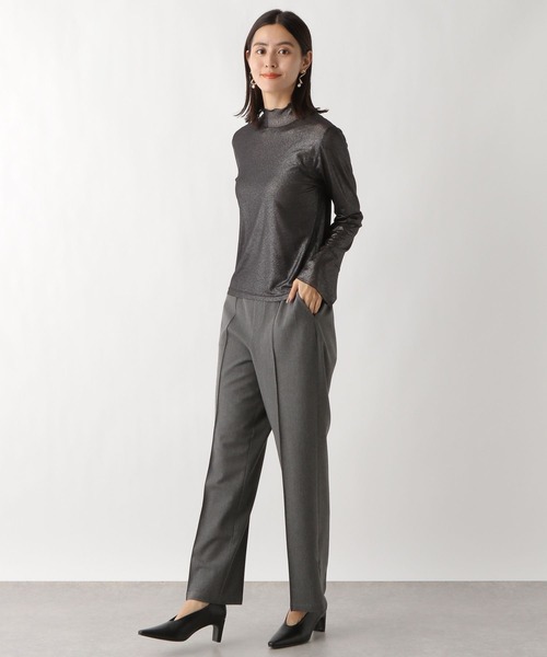 LEPSIM（レプシィム）の「【jours heureux】チュールハクプリント長袖　983678（Tシャツ/カットソー・レディース・ブラック/グレー・FREE）」の8枚目の写真