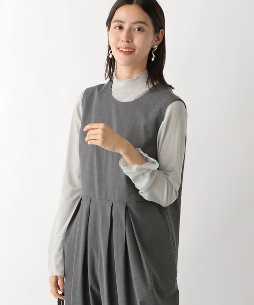 LEPSIM（レプシィム）の「【jours heureux】チュールハクプリント長袖　983678（Tシャツ/カットソー・レディース・ブラック/グレー・FREE）」の12枚目の写真