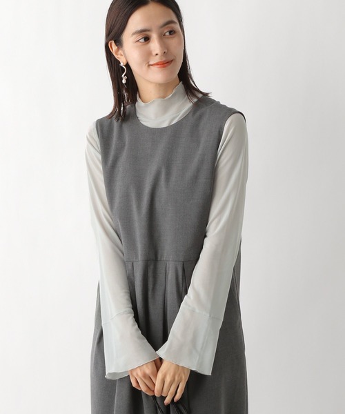 LEPSIM（レプシィム）の「【jours heureux】チュールハクプリント長袖　983678（Tシャツ/カットソー・レディース・ブラック/グレー・FREE）」の13枚目の写真