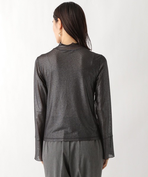 LEPSIM（レプシィム）の「【jours heureux】チュールハクプリント長袖　983678（Tシャツ/カットソー・レディース・ブラック/グレー・FREE）」の16枚目の写真