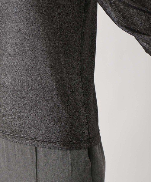 LEPSIM（レプシィム）の「【jours heureux】チュールハクプリント長袖　983678（Tシャツ/カットソー・レディース・ブラック/グレー・FREE）」の19枚目の写真