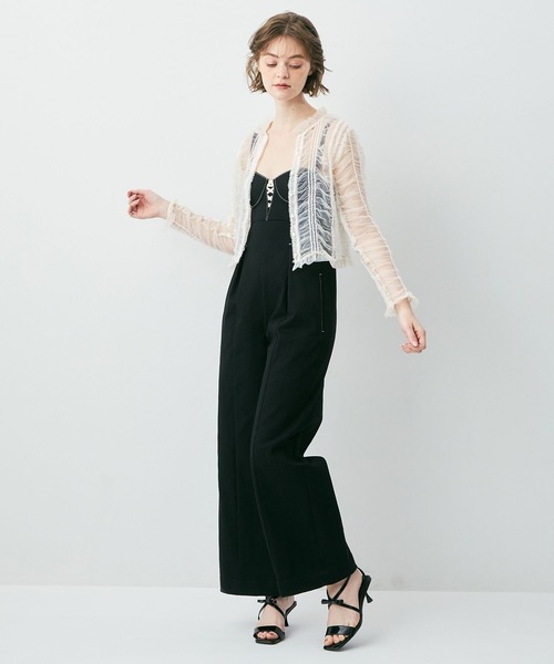 ME COUTURE(ミークチュール)の「ビスチェオールインワン(サロペット/オーバーオール・レディース・オリーブ/ブルー/ブラック・0/1)」の22枚目の写真