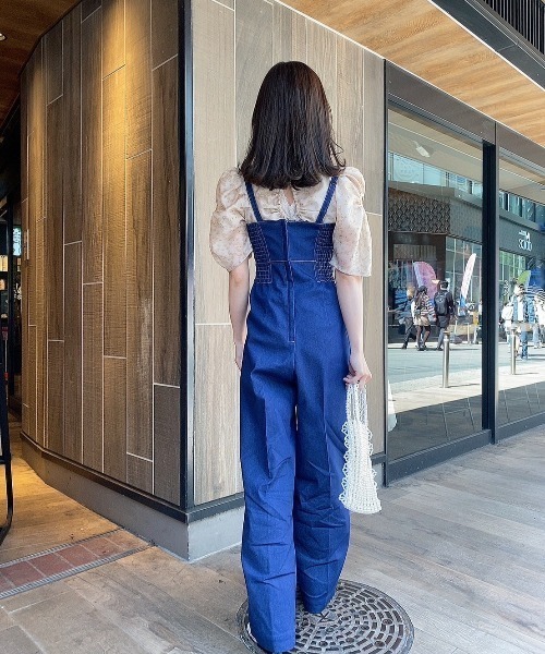 ME COUTURE(ミークチュール)の「ビスチェオールインワン(サロペット/オーバーオール・レディース・オリーブ/ブルー/ブラック・0/1)」の9枚目の写真