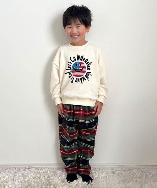 BREEZE(ブリーズ)の「【リンク】あったかチェックパンツ(その他パンツ・キッズ・グリーン/ブラック/ネイビー・120/130/110/80/90/140/100/150)」の4枚目の写真