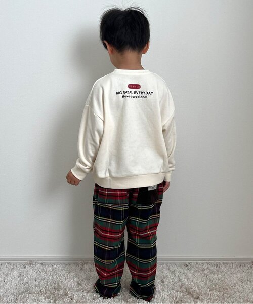 BREEZE(ブリーズ)の「【リンク】あったかチェックパンツ(その他パンツ・キッズ・グリーン/ブラック/ネイビー・120/130/110/80/90/140/100/150)」の5枚目の写真