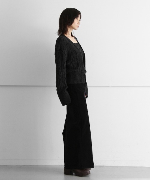 GANNI（ガニー）の「GANNI Washed Corduroy Long Skrt（スカート・レディース・ブラック・32）」の10枚目の写真