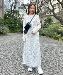 【emmi atelier】2wayシアードットワンピース