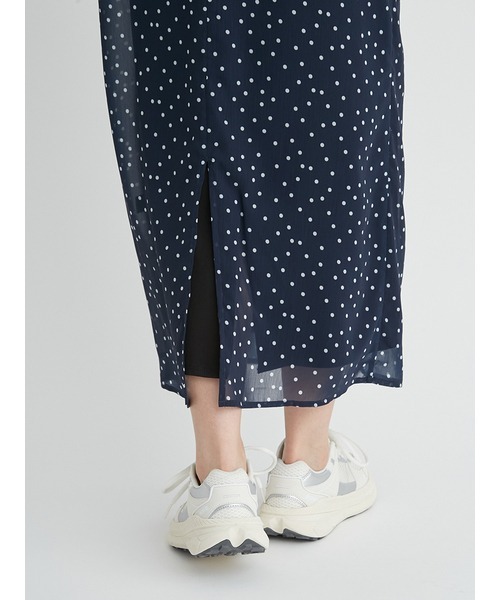 emmi(エミ)の「【emmi atelier】2wayシアードットワンピース(ワンピース・レディース・ホワイト/ライトブルー/ネイビー・0/1)」の22枚目の写真