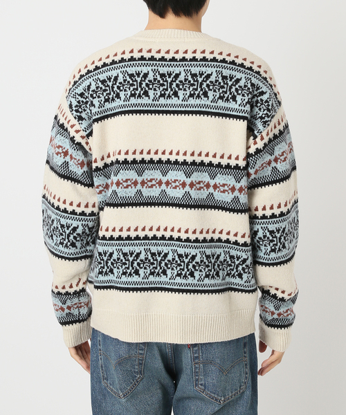 JOURNAL STANDARD relume（ジャーナルスタンダード　レリューム）の「フェアアイル クルーネックニット（ニット/セーター・メンズ・ホワイト系その他/ブラックミックス・LARGE/MEDIUM）」の15枚目の写真